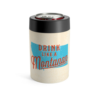 Drink Like A Montanan Can Cooler-Allegiant Goods Co. Vintage Sports Apparel