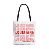 Louisiana Retro Thank You Tote Bag-Allegiant Goods Co. Vintage Sports Apparel