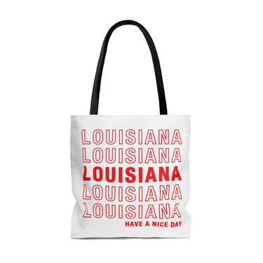 Louisiana Retro Thank You Tote Bag-Allegiant Goods Co. Vintage Sports Apparel
