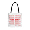 South Dakota Retro Thank You Tote Bag-Large-Allegiant Goods Co. Vintage Sports Apparel
