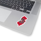 New Jersey Home State Sticker (Red & Black)-Allegiant Goods Co. Vintage Sports Apparel