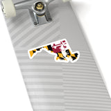 Maryland State Flag Sticker-Allegiant Goods Co. Vintage Sports Apparel