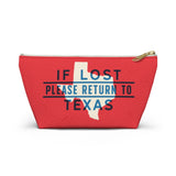 If Lost Return to Texas Accessory Bag-Allegiant Goods Co. Vintage Sports Apparel