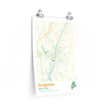 Augusta Maine Street Map Poster-Allegiant Goods Co. Vintage Sports Apparel