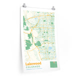Lakewood Colorado City Street Map Poster-Allegiant Goods Co. Vintage Sports Apparel