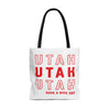 Utah Retro Thank You Tote Bag-Allegiant Goods Co. Vintage Sports Apparel