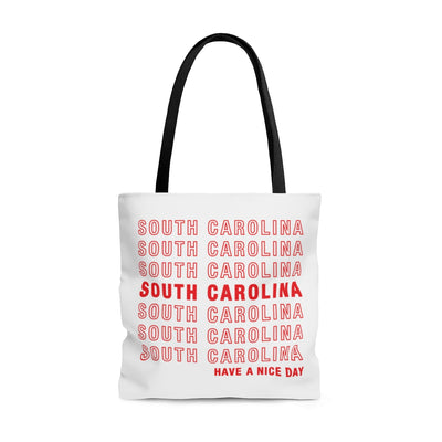 South Carolina Retro Thank You Tote Bag-Large-Allegiant Goods Co. Vintage Sports Apparel