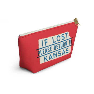 If Lost Return to Kansas Accessory Bag-Allegiant Goods Co. Vintage Sports Apparel