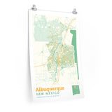 Albuquerque New Mexico City Street Map Poster-Allegiant Goods Co. Vintage Sports Apparel