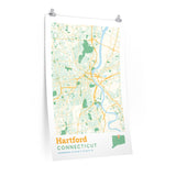 Hartford Connecticut City Street Map Poster-Allegiant Goods Co. Vintage Sports Apparel