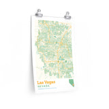 Las Vegas Nevada City Street Map Poster-Allegiant Goods Co. Vintage Sports Apparel