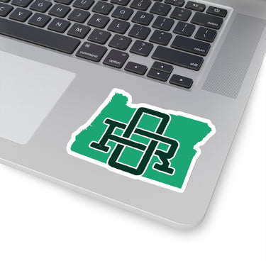 Oregon Home State Sticker (Green & Forest Green)-Allegiant Goods Co. Vintage Sports Apparel