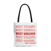 West Virginia Retro Thank You Tote Bag-Allegiant Goods Co. Vintage Sports Apparel