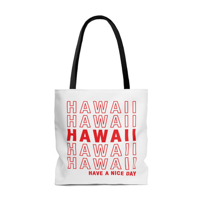 Hawaii Retro Thank You Tote Bag-Allegiant Goods Co. Vintage Sports Apparel