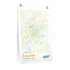 Knoxville Tennessee City Street Map Poster-24″ × 36″-Allegiant Goods Co. Vintage Sports Apparel