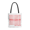 North Carolina Retro Thank You Tote Bag-Allegiant Goods Co. Vintage Sports Apparel