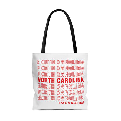 North Carolina Retro Thank You Tote Bag-Allegiant Goods Co. Vintage Sports Apparel