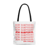 New Hampshire Retro Thank You Tote Bag-Large-Allegiant Goods Co. Vintage Sports Apparel