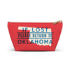 If Lost Return to Oklahoma Accessory Bag-Small-Allegiant Goods Co. Vintage Sports Apparel