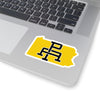Pennsylvania Home State Sticker (Yellow & Black)-4x4"-Allegiant Goods Co. Vintage Sports Apparel