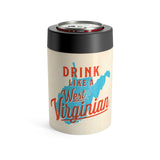 Drink Like A West Virginian Can Cooler-Allegiant Goods Co. Vintage Sports Apparel