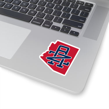 Arizona Home State Sticker (Red & Navy Blue)-Allegiant Goods Co. Vintage Sports Apparel