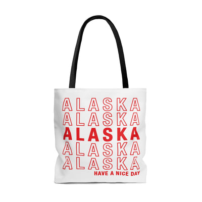 Alaska Retro Thank You Tote Bag-Allegiant Goods Co. Vintage Sports Apparel