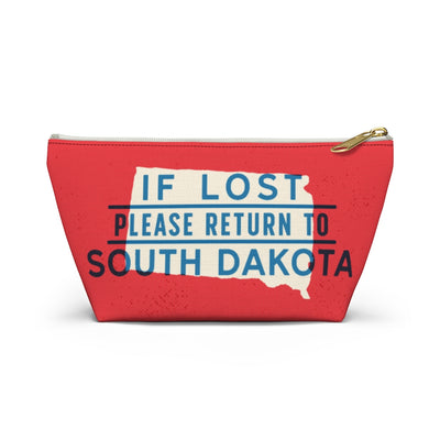 If Lost Return to South Dakota Accessory Bag-Small-Allegiant Goods Co. Vintage Sports Apparel