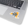 New York Home State Sticker (Yellow & Navy Blue)-3x3"-Allegiant Goods Co. Vintage Sports Apparel