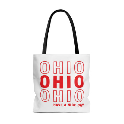 Ohio Retro Thank You Tote Bag-Allegiant Goods Co. Vintage Sports Apparel