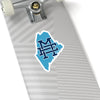 Maine Home State Sticker (Royal & Navy Blue)-6x6"-Allegiant Goods Co. Vintage Sports Apparel
