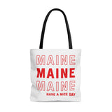 Maine Retro Thank You Tote Bag-Allegiant Goods Co. Vintage Sports Apparel
