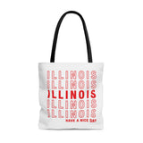 Illinois Retro Thank You Tote Bag-Allegiant Goods Co. Vintage Sports Apparel