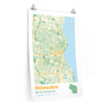 Milwaukee Wisconsin City Street Map Poster-20″ × 30″-Allegiant Goods Co. Vintage Sports Apparel
