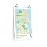 San Francisco California City Street Map Poster-Allegiant Goods Co. Vintage Sports Apparel