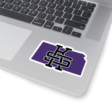 Kansas Home State Sticker (Purple & Black)-Allegiant Goods Co. Vintage Sports Apparel