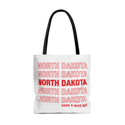 North Dakota Retro Thank You Tote Bag-Allegiant Goods Co. Vintage Sports Apparel