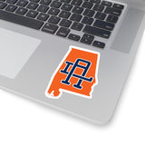 Alabama Home State Sticker (Navy Blue & Orange)-Allegiant Goods Co. Vintage Sports Apparel
