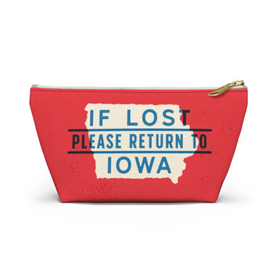 If Lost Return to Iowa Accessory Bag-Small-Allegiant Goods Co. Vintage Sports Apparel
