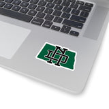 North Dakota Home State Sticker (Black & Forest Green)-Allegiant Goods Co. Vintage Sports Apparel