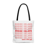 Rhode Island Retro Thank You Tote Bag-Allegiant Goods Co. Vintage Sports Apparel