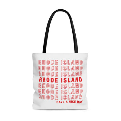Rhode Island Retro Thank You Tote Bag-Large-Allegiant Goods Co. Vintage Sports Apparel
