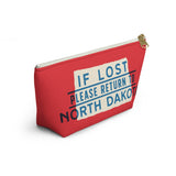 If Lost Return to North Dakota Accessory Bag-Allegiant Goods Co. Vintage Sports Apparel