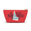 If Lost Return to Idaho Accessory Bag-Small-Allegiant Goods Co. Vintage Sports Apparel