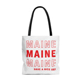 Maine Retro Thank You Tote Bag-Allegiant Goods Co. Vintage Sports Apparel