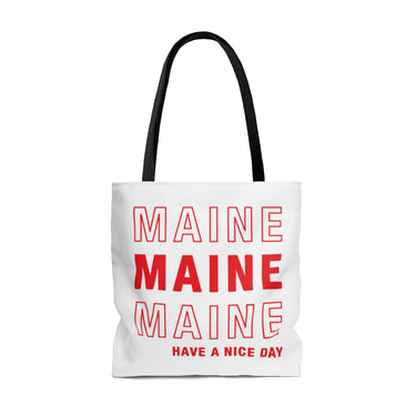 Maine Retro Thank You Tote Bag-Allegiant Goods Co. Vintage Sports Apparel