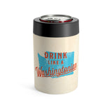 Drink Like A Washingtonian Can Cooler-Allegiant Goods Co. Vintage Sports Apparel