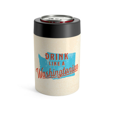 Drink Like A Washingtonian Can Cooler-Allegiant Goods Co. Vintage Sports Apparel