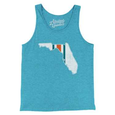 Florida Helmet Stripes Men/Unisex Tank Top-Allegiant Goods Co. Vintage Sports Apparel