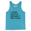 I Liked Seattle Before It Was Cool Men/Unisex Tank Top-Aqua TriBlend-Allegiant Goods Co. Vintage Sports Apparel